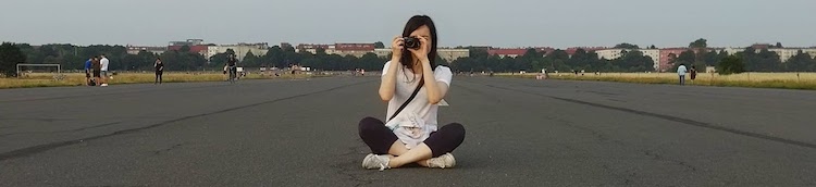 Amber on Tempelhof Field in Berlin