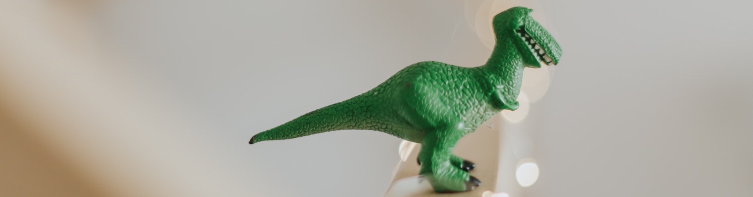 a toy dinosaur