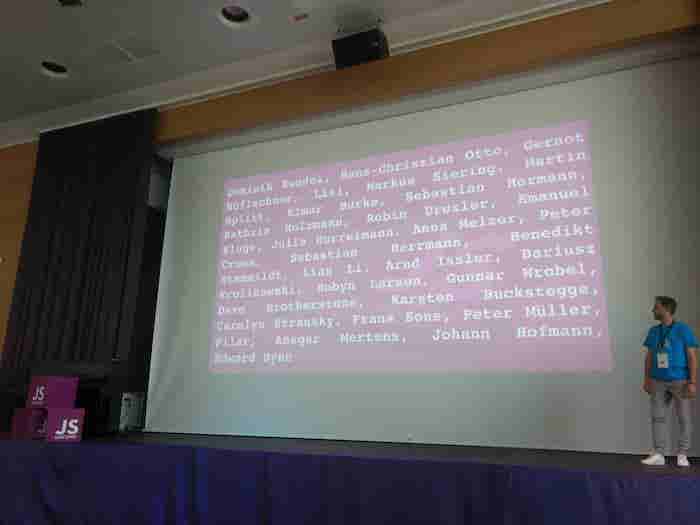 List of speakers' names