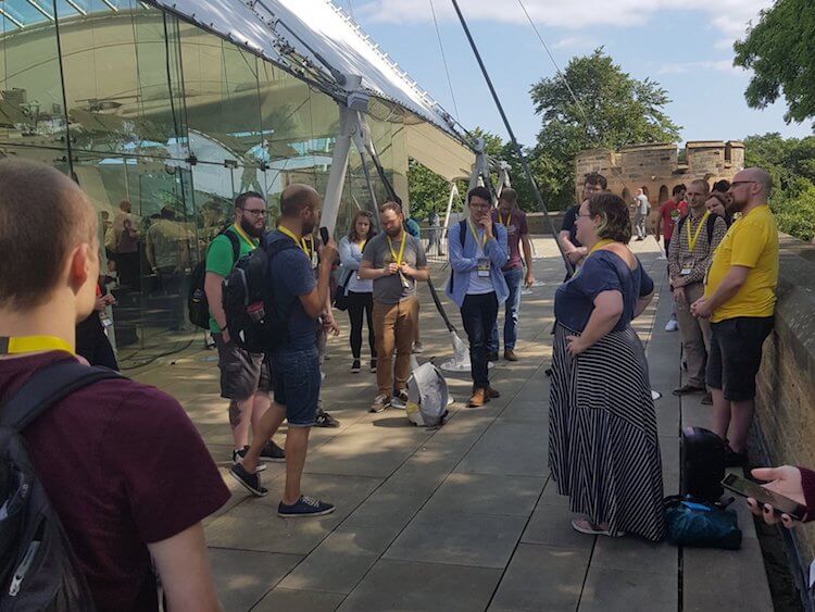 Outdoor chat with Meara Charnetzki, ScotlandJS