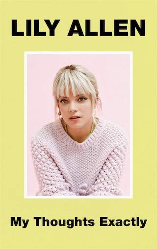 Lily Allen on her book cover